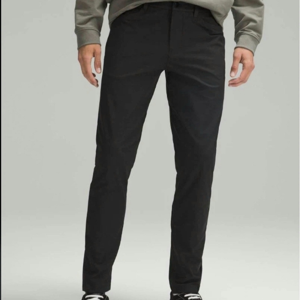 LULULEMON ABC Pants Men's 30 Black Warpstreme Stretch Work Travel Trouser